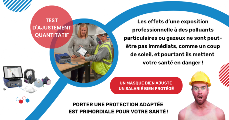 Adjust'air Fit Test quantitatif ajustement masque de protection respiratoire