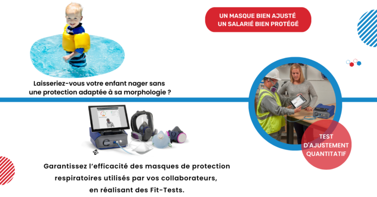 Adjust'air Fit Test quantitatif ajustement masque de protection respiratoire