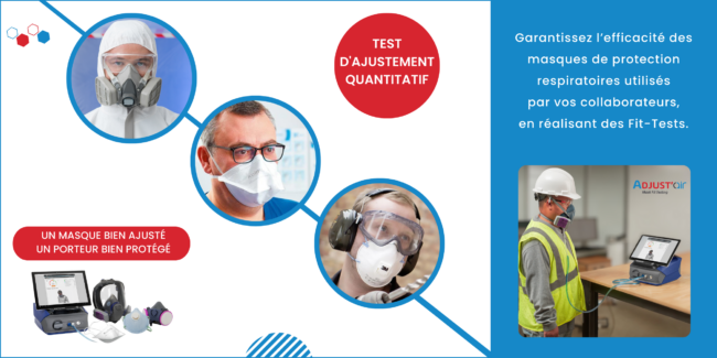 Adjust’air Fit Test quantitatif ajustement masque de protection respiratoire Adjust'air Fit Test quantitatif ajustement masque de protection respiratoire