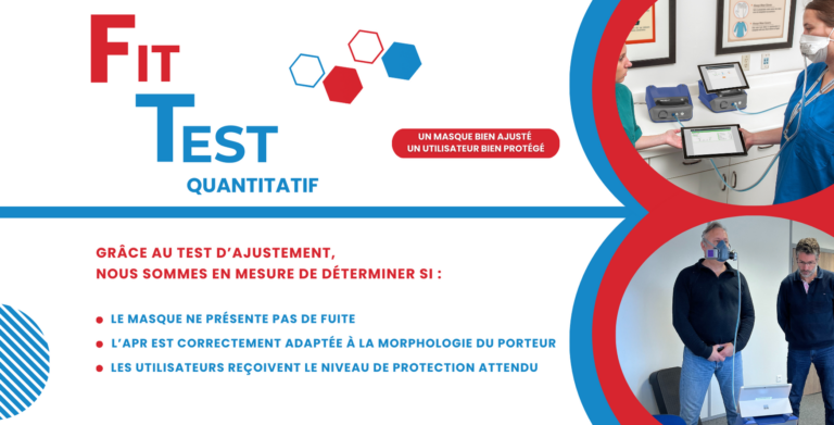 Adjust'air Fit Test quantitatif ajustement masque de protection respiratoire